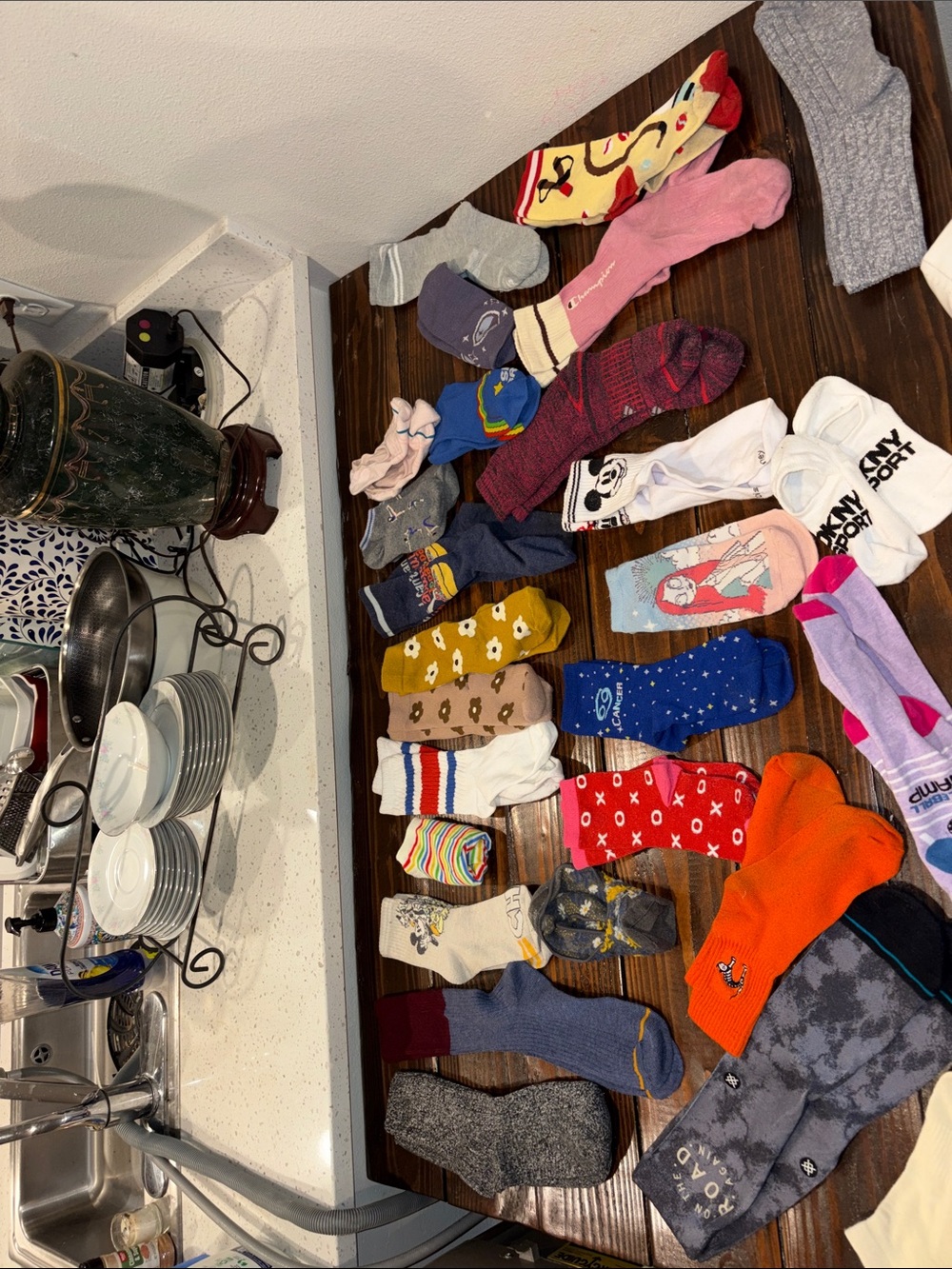 Mixed Casual Crew Socks - Multicolor Assortment